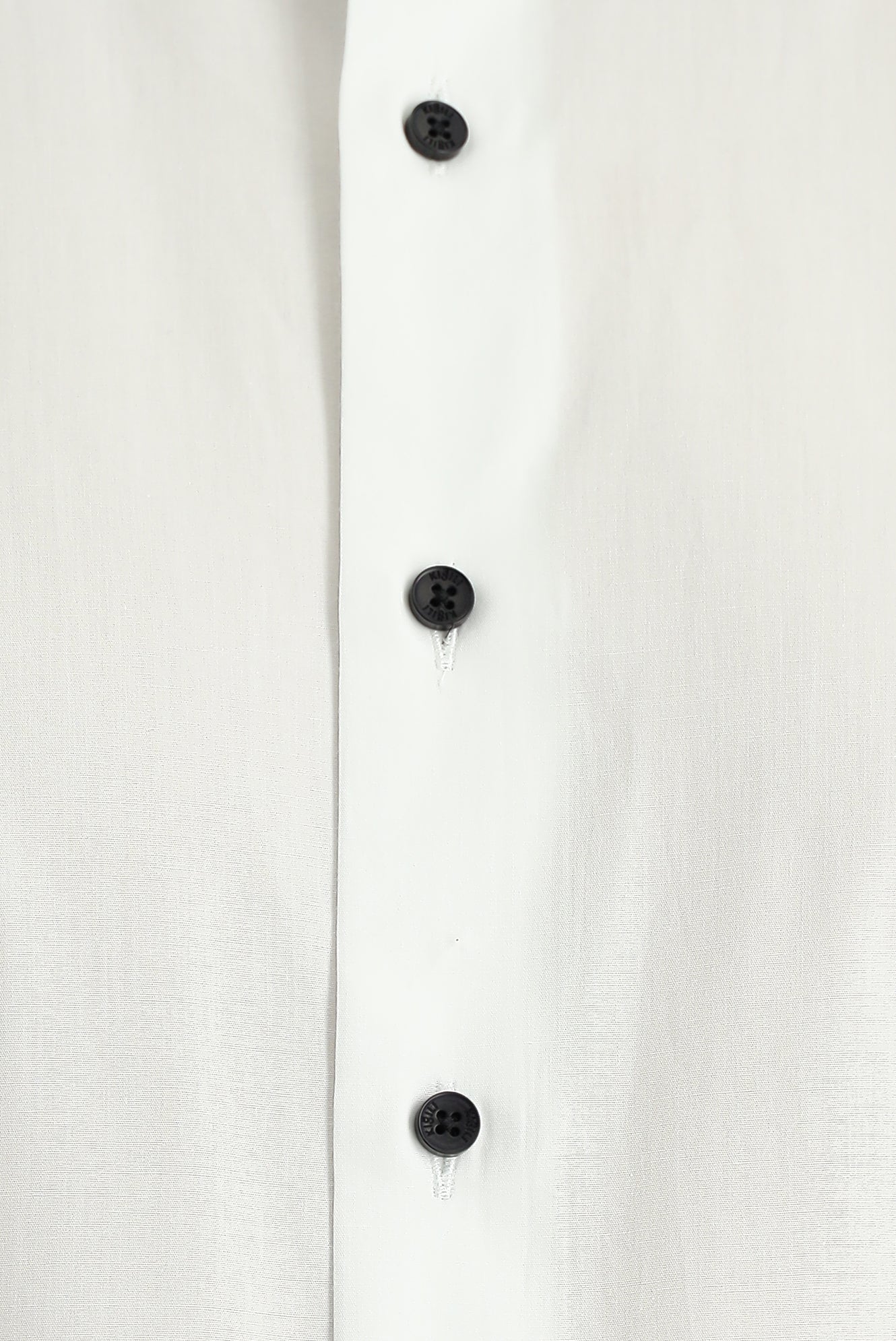 Beyaz Ata Yaka Klasik Pamuk Gömlek - Image 5