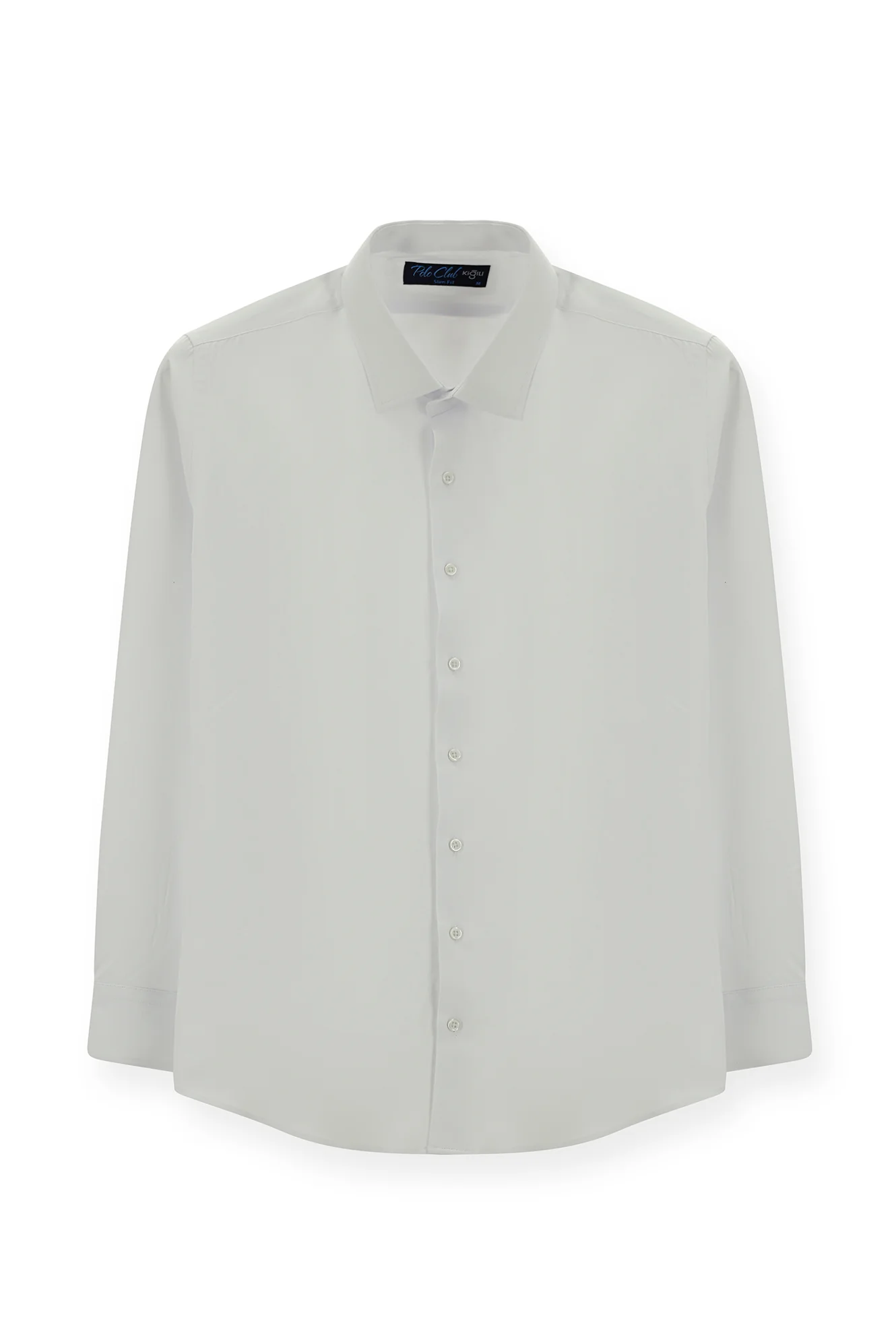 Beyaz Uzun Kol Slim Fit Klasik Yaka Pamuklu Kolay Ütülenebilir Oxford 4 Mevsim Gömlek - Image 10