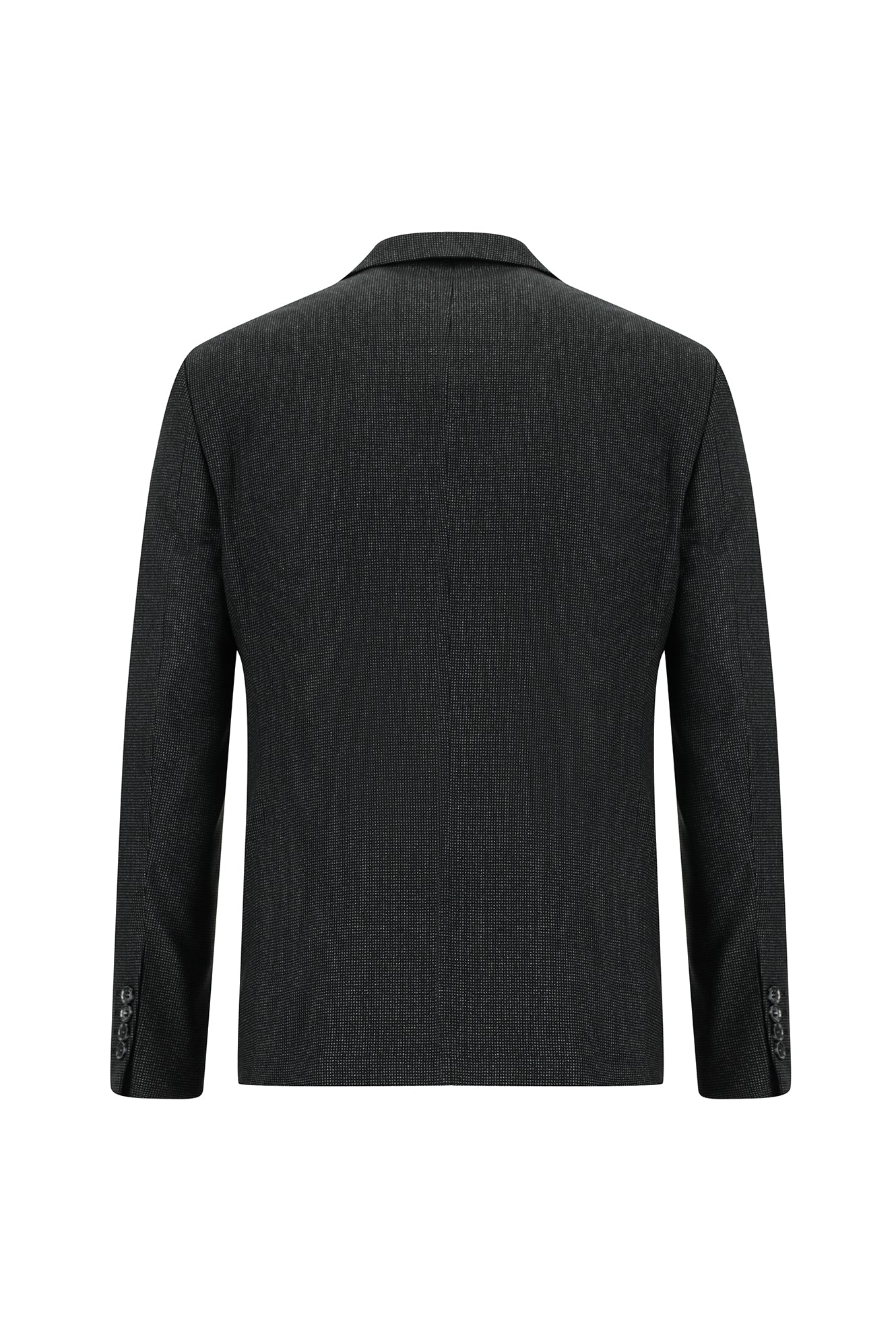 Koyu Füme 4 Drop Relaxed Fit Rahat Kesim Desenli Takım Elbise - Image 3