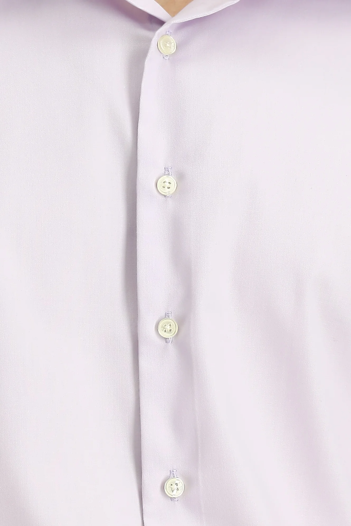 Lila Uzun Kol Slim Fit Dar Kesim Klasik Non Iron Pamuklu Gömlek - Image 6