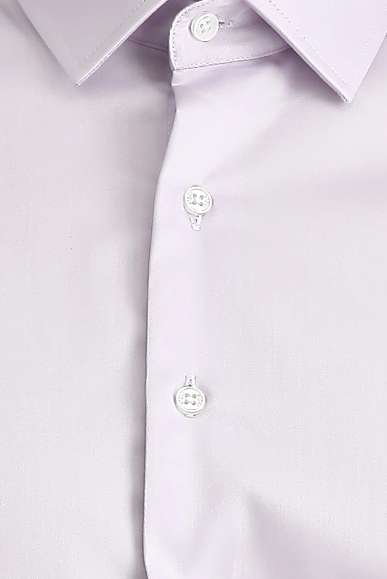 Lila Uzun Kol Slim Fit Dar Kesim Non Iron Klasik Pamuklu Gömlek - Image 5