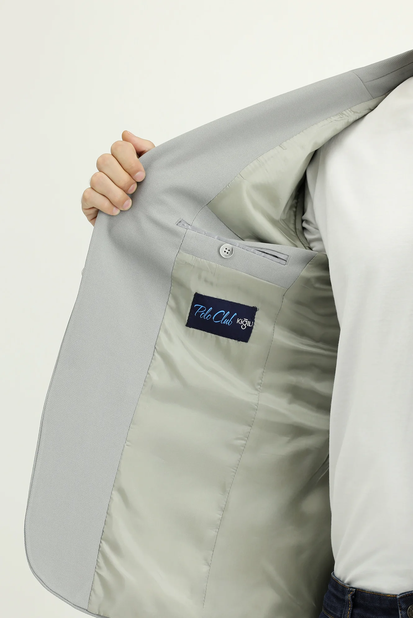 Orta Gri 6 Drop Regular Fit Standart Kesim Mevsimlik Klasik Ceket - Image 6