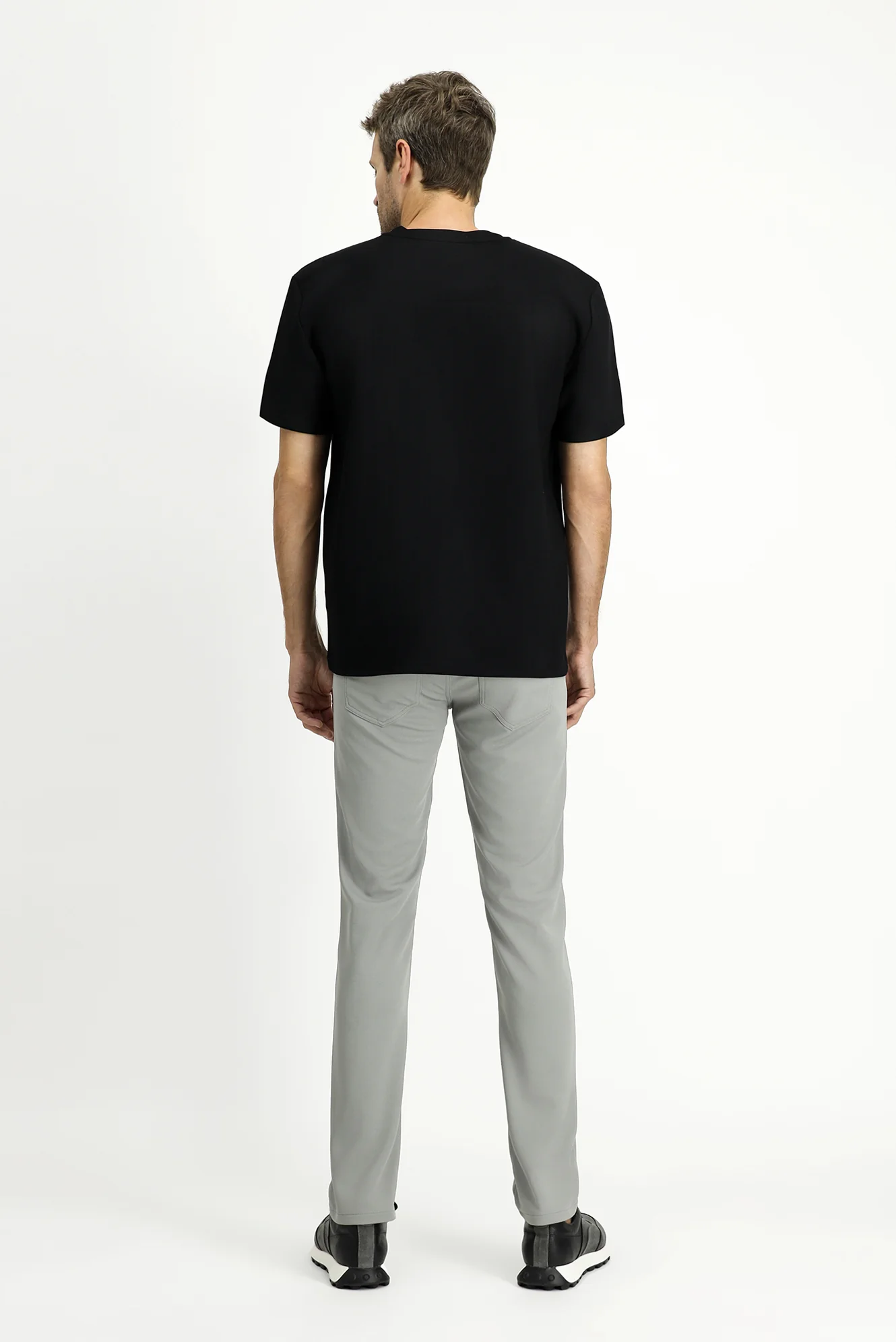 Orta Gri 4 Drop Relaxed Fit Rahat Kesim Kanvas / Chino Pantolon - Image 8