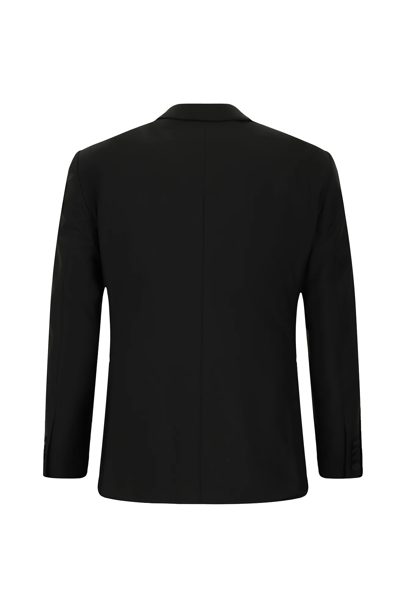 Siyah 7 Drop Slim Fit Dar Kesim Kırlangıç Yaka Smokin & Damatlık - Image 3