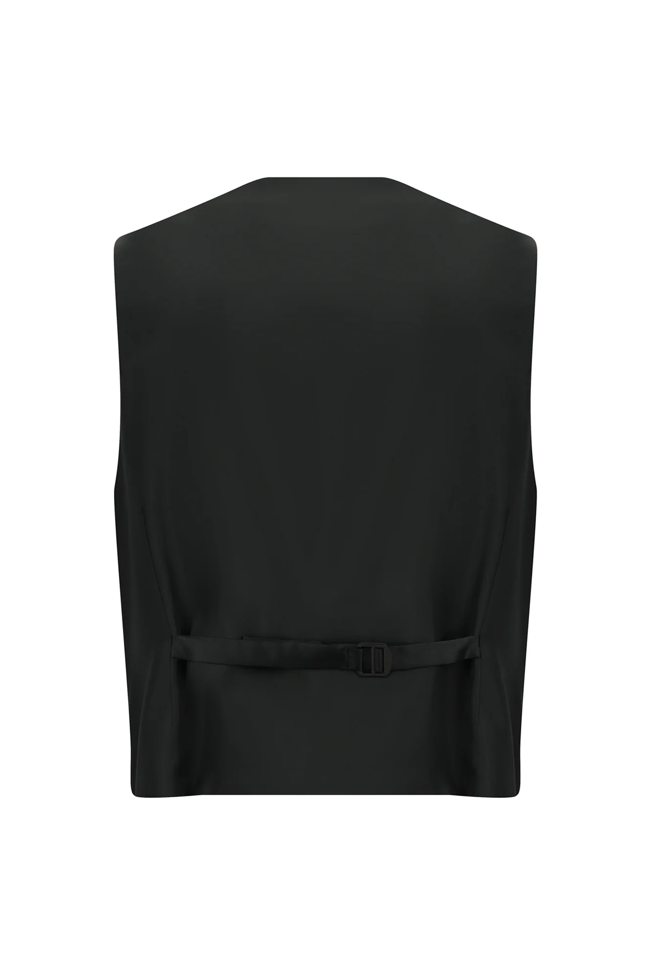 Siyah 7 Drop Slim Fit Dar Kesim Mono Yaka Yelekli Smokin & Damatlık - Image 5