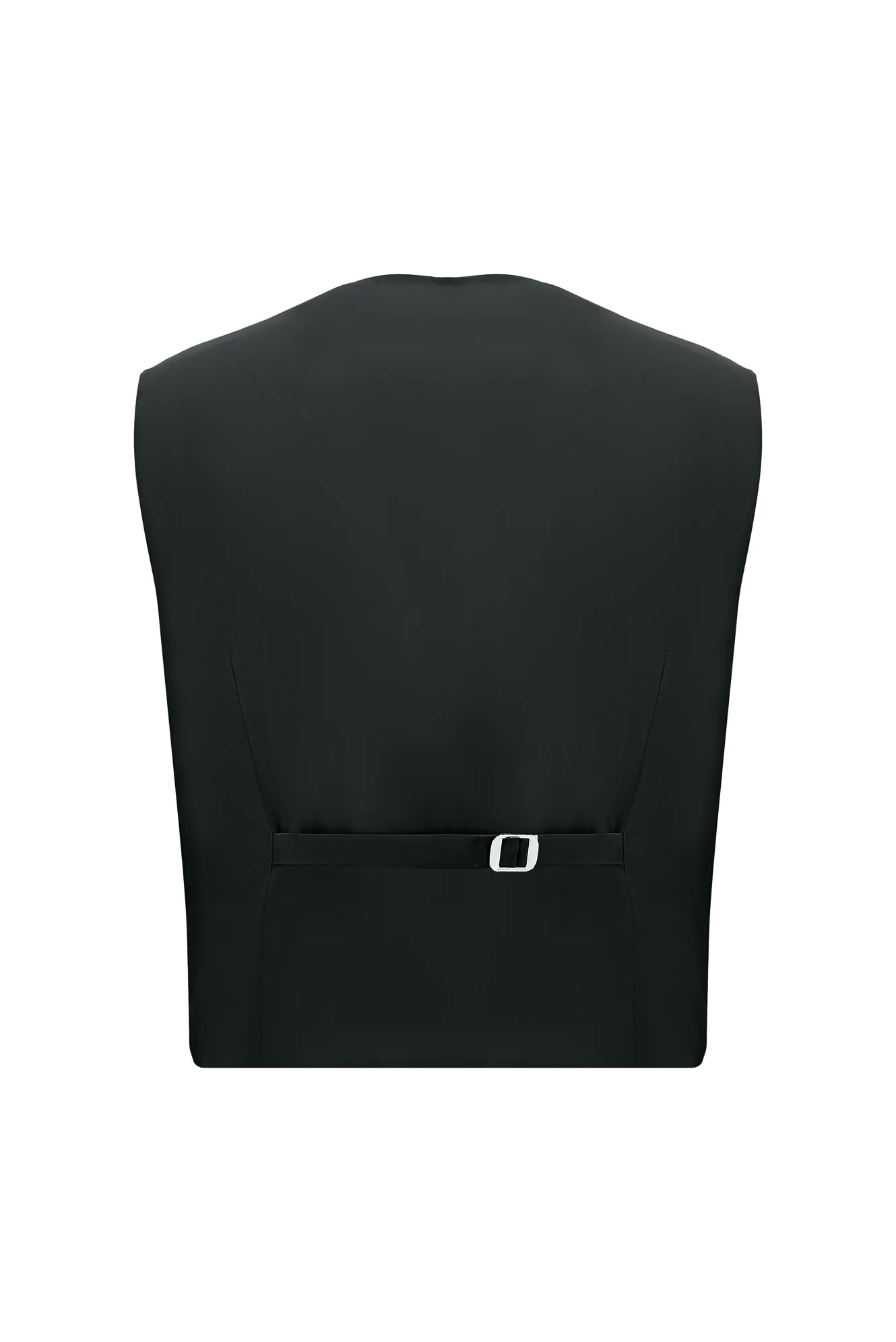 Siyah 7 Drop Super Slim Fit Eksra Dar Kesim Yelekli Takım Elbise - Image 5